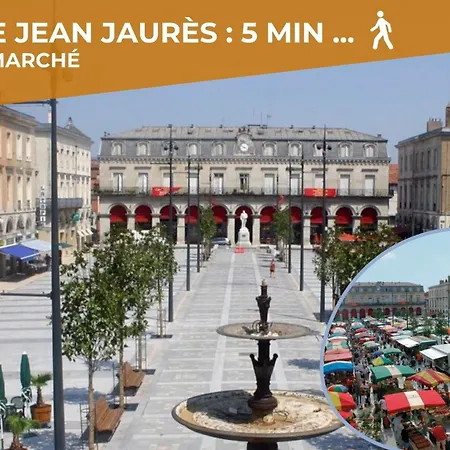 L'eveche - T3 Spacieux & Traversant En Hypercentre * 卡斯特尔